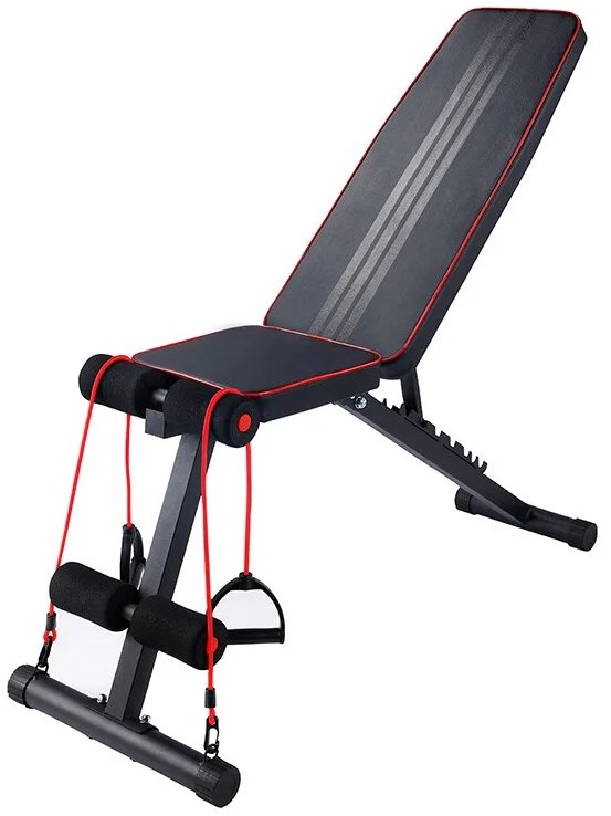 ławka do ćwiczeń skośna z ekspanderem X-sport