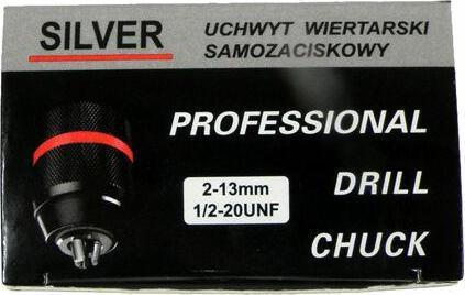 Silver GŁÓWKA DO WIERTARKI 13mm-1/2-SAMOZACISKOWA METAL /SILVER EXSV005