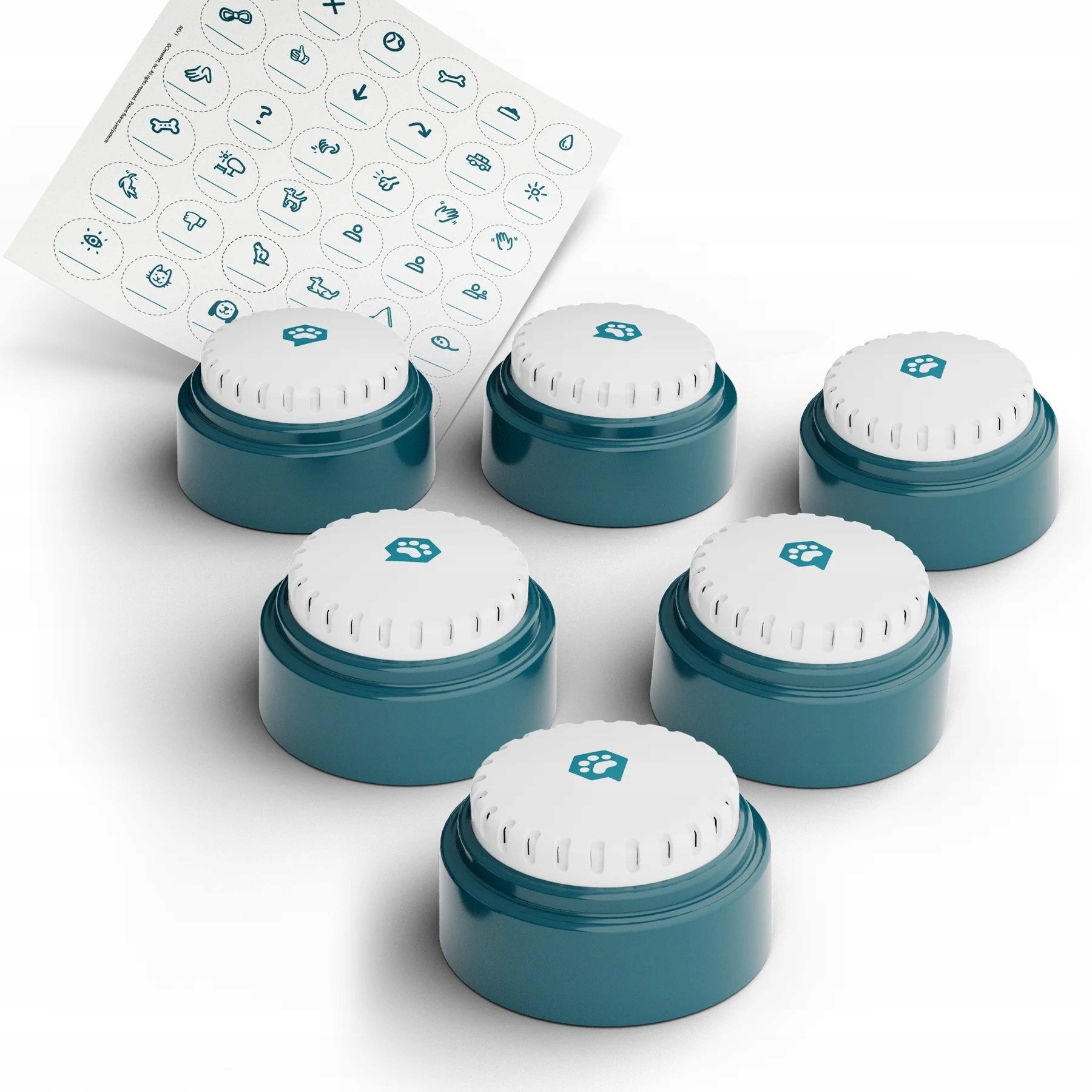 FluentPet - Speek Up Buttons - zestaw 6 przycisków do komunikacji z psem / kotem