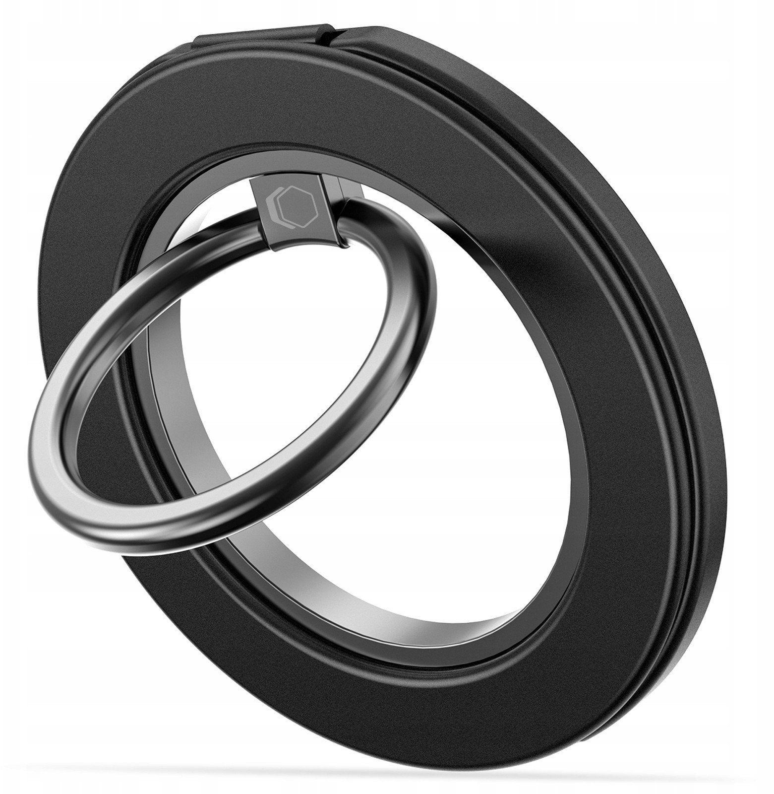 Uchwyt na palec z blaszką Tech-Protect MMR600 Magnetic MagSafe Phone Ring Satin Black