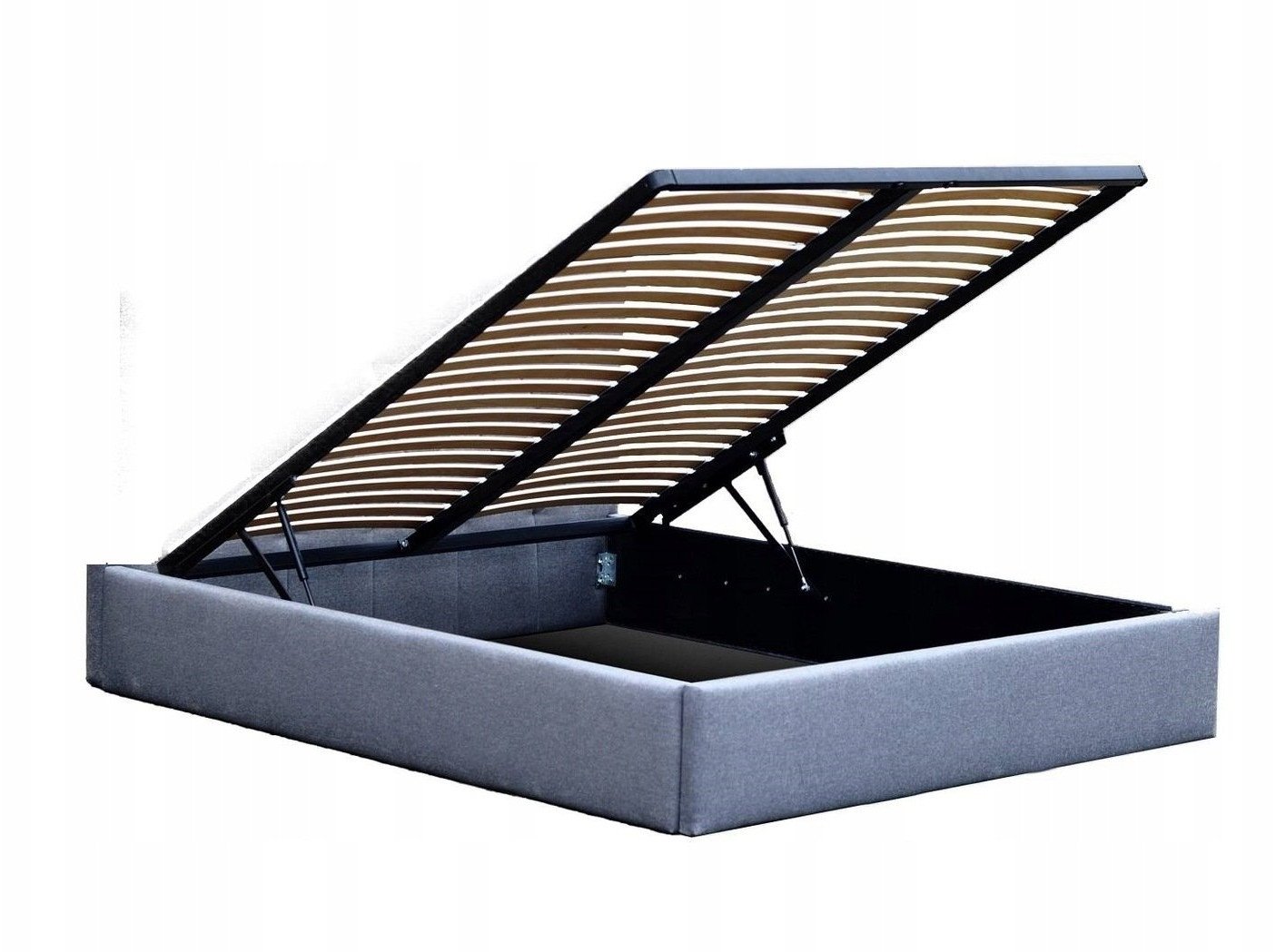 ŁÓŻKO-SKRZYNIA, POJEMNIK +METALOWY STELAŻ 180X200