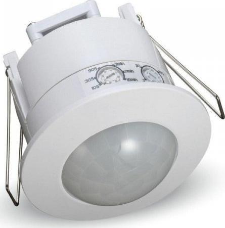 V-TAC Czujnik Ruchu 360st z funkcją On/Off Sufitowy Wpuszczany Sufitowy Biały V-TAC VT-8051