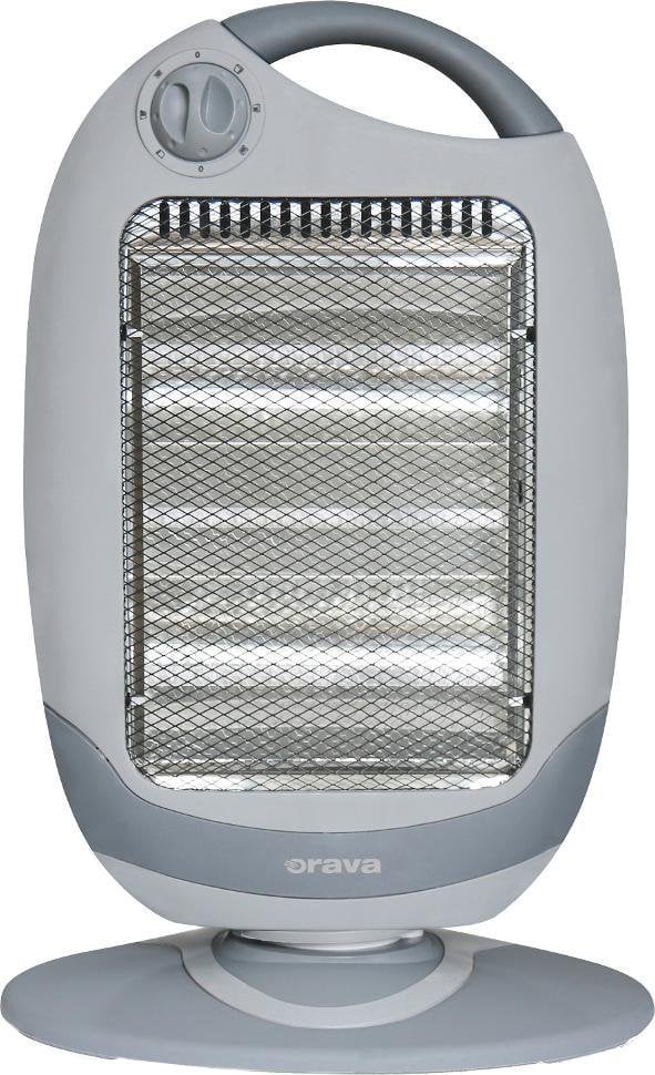 Orava HO-82 halogenový ohřívač, 1200 W, 3 úrovně, oscilace, 18 m2, rukojeť pro přenos, šedá