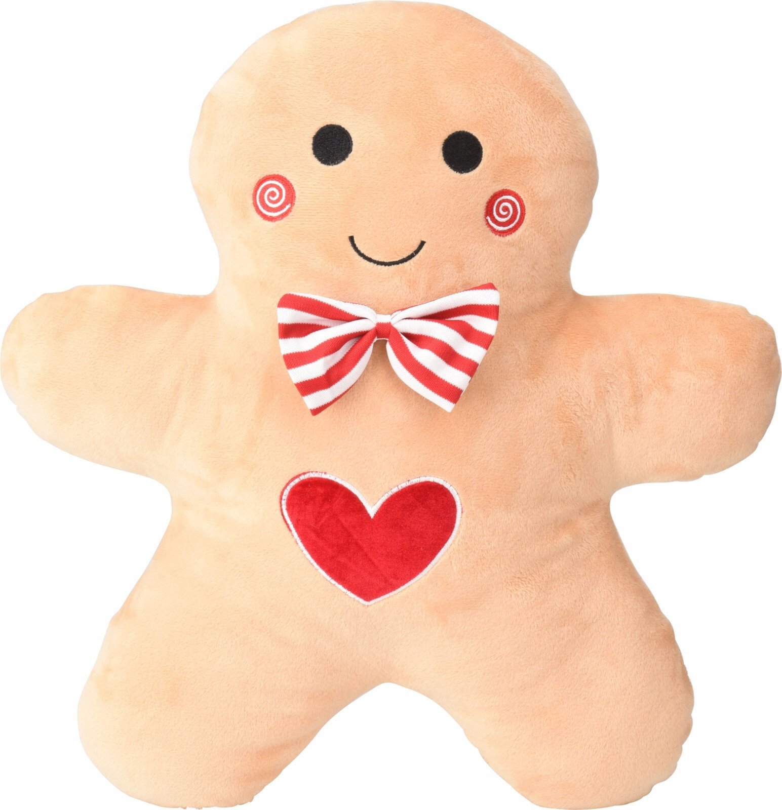 Świąteczna poduszka dekoracyjna, ludzik z piernika, 37x43 cm