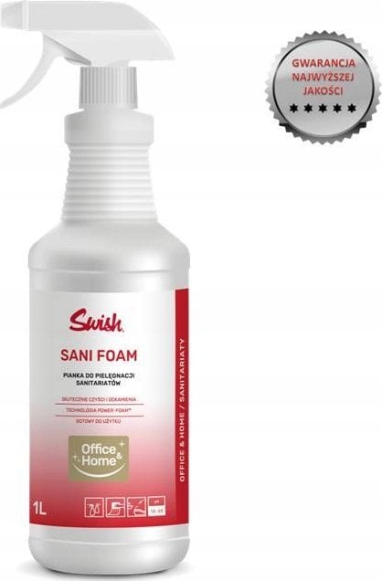 Swish Swish Sani Foam - gotowa do użytku pianka czyszcząca do powierzchni i urządzeń sanitarnych