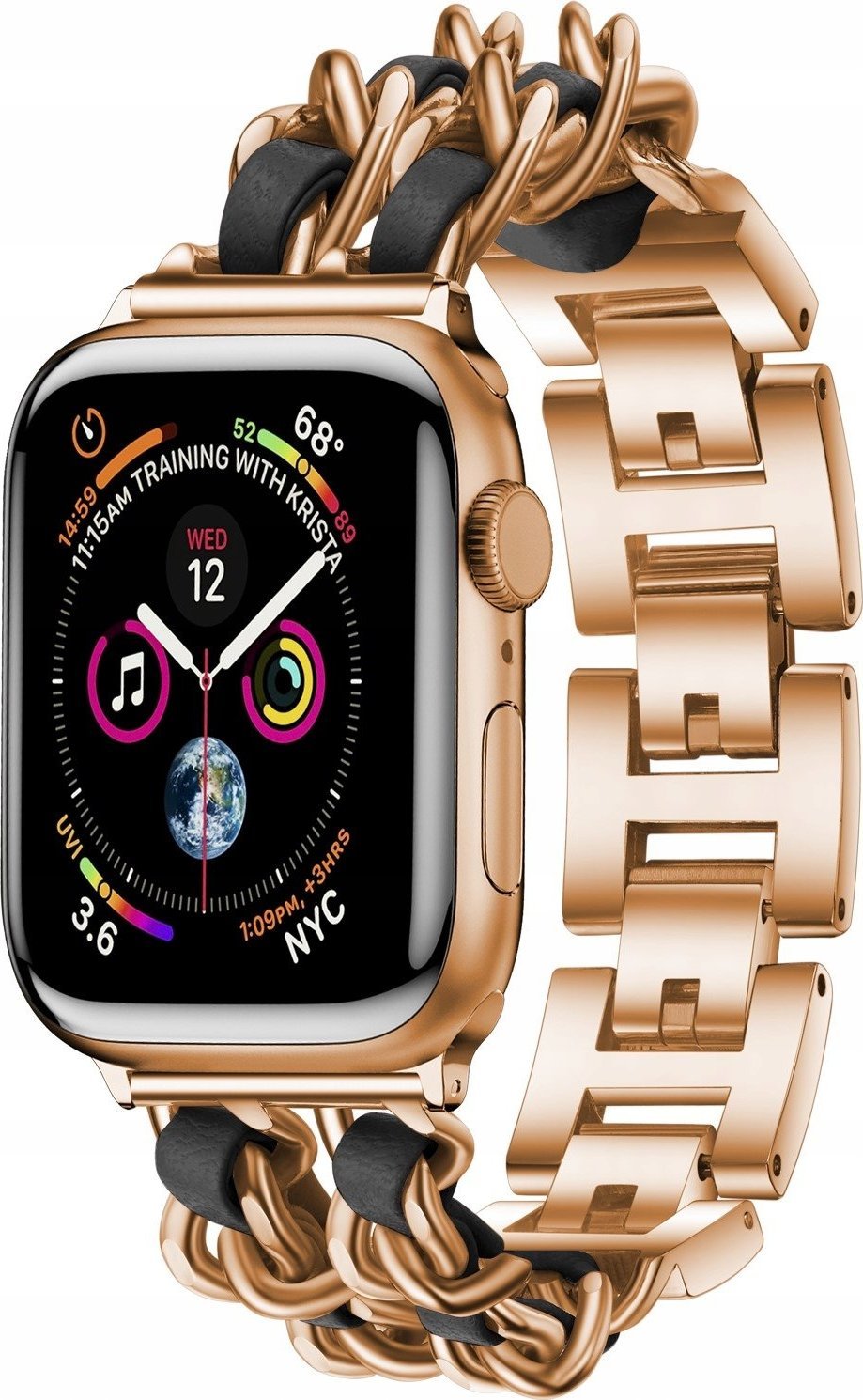 Bransoleta Stalowa pasek do Apple Watch 42 44 45mm