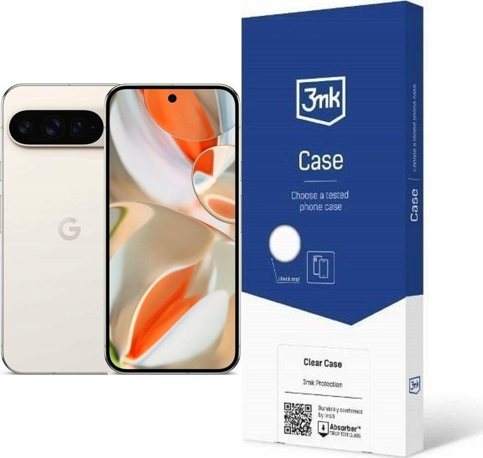 Smartfon Pixel 9 Pro XL 5G 16/256GB Porcelanowy (GA05984-GB) + Etui Clear Case