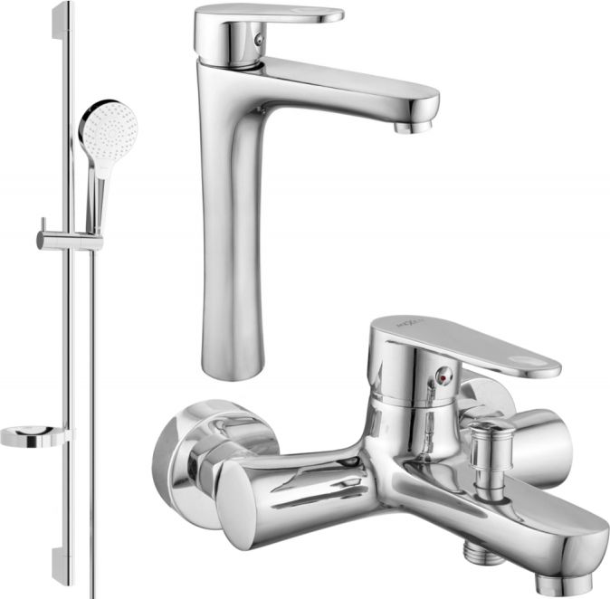 Mexen Mexen Kama DS05 zestaw wannowy, chrom - 72513DS05-00