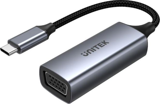 Adapter USB Unitek V1413A USB-C - VGA Szary (V1413A)