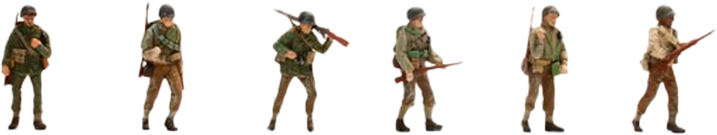 Figurki Żołnierzy Amerykańskich 6 szt.