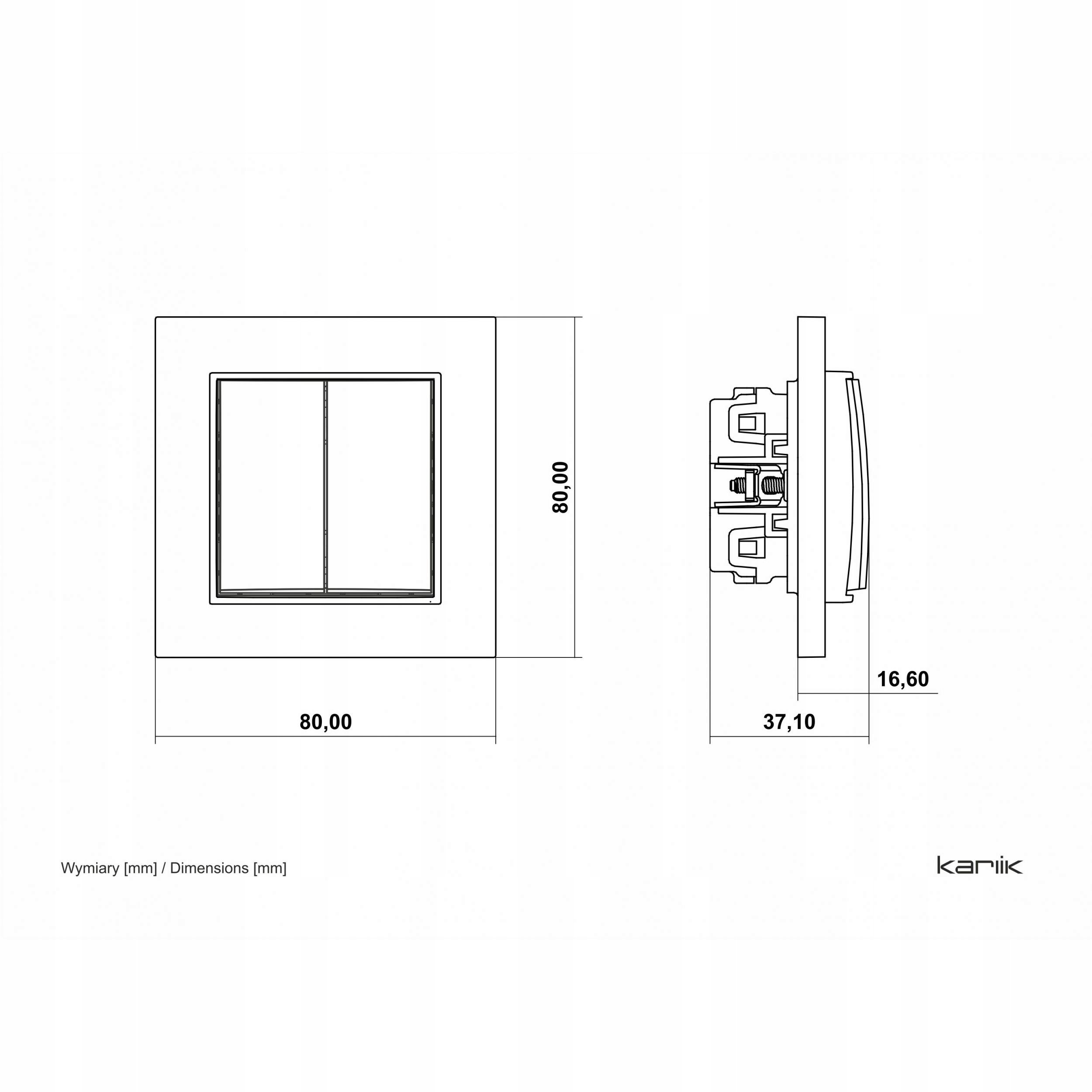 MINI Mechanizm łącznika świecznikowego taupe 60MWP-2