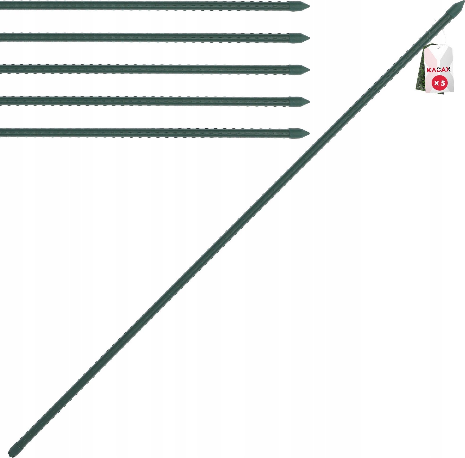 Kadax Tyczka Podpórka Roślin Stal Powlekana 120cm 5szt