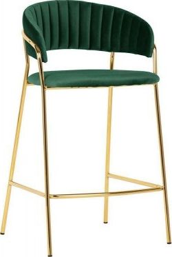 King Home Hoker MARGO 65 ciemny zielony - welur, podstawa złota