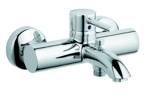 Bateria wannowa Kludi Bozz ścienne chrom (386910576)