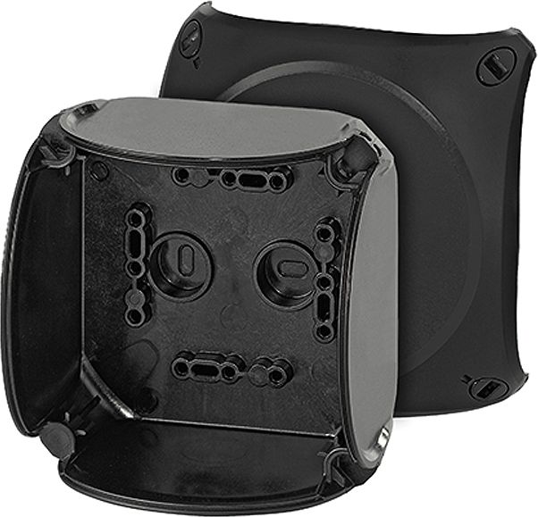 Hensel Puszka n/t odgałęźna 104 x 104 x 70mm IP66/67 czarna KF 0400 C (62000084)