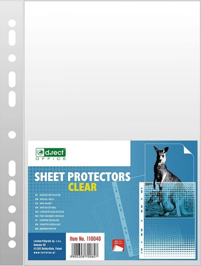 D.Rect Koszulka A4 krystaliczna 50mic 100szt (348781)