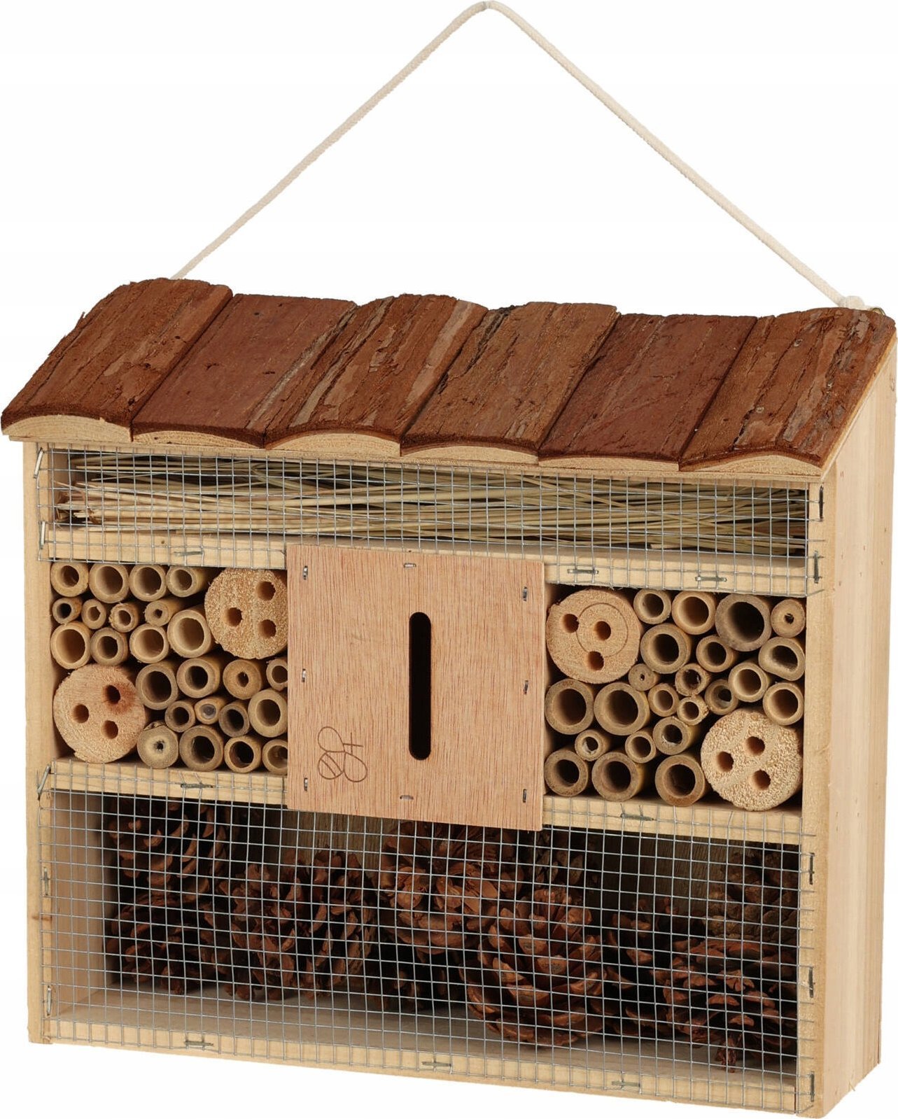 ProGarden Domek dla owadów z drewnianym daszkiem, 29,5 x 10 x 28,5 cm