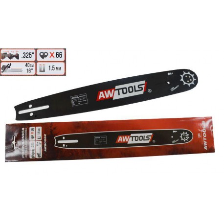 AWTools Prowadnica do piły 40cm 16" 1,5mm 0,058" .325" (AW80052)