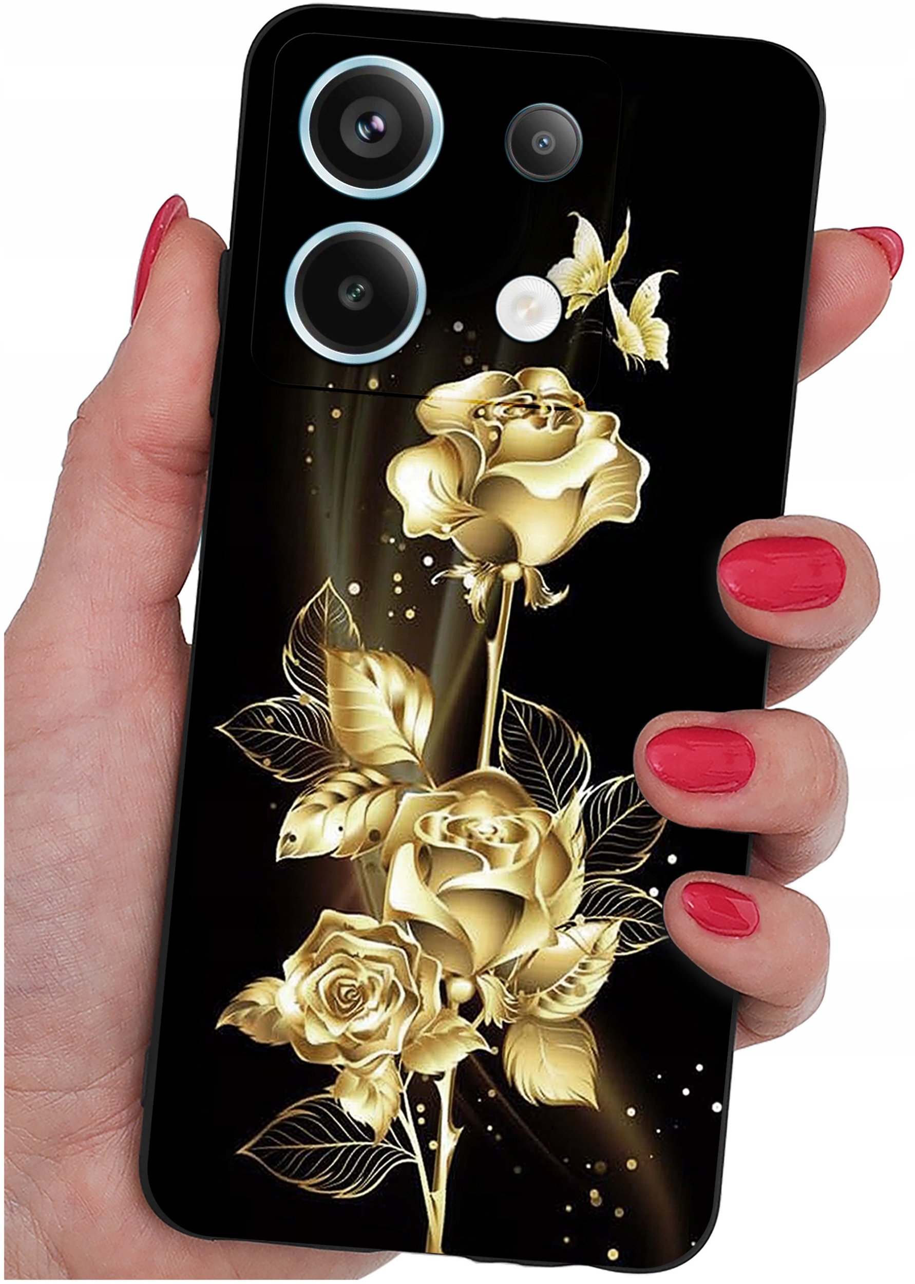 ETUI do Xiaomi Redmi Note 13 Pro 5G WZORY |SILIKONOWE MATT CASE +SZKŁO 9H