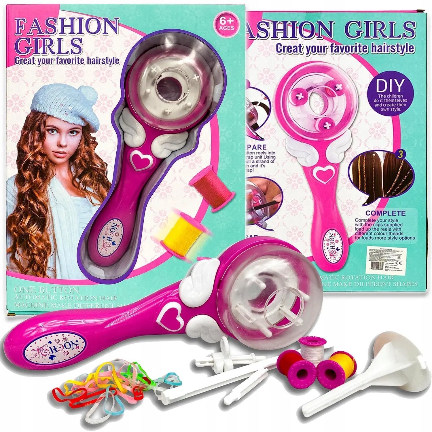 *****Zaplatacz do warkoczy n/b 1006383 63830