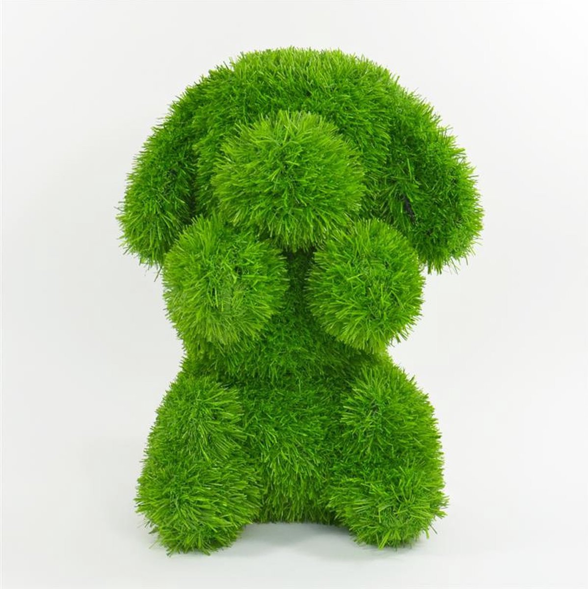 AniPlants, Grasfigur, "Hund", sitzend, Gartendeko, 36cm