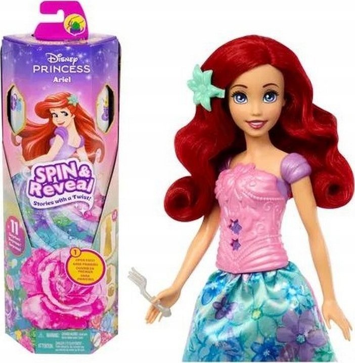 Mattel Disney Princess Księżniczka Arielka Zakręć i odkry