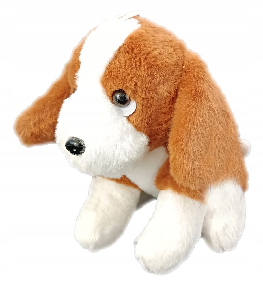 MASKOTKA PLUSZAK PIES PIESEK TERIER GŁOS 20 CM