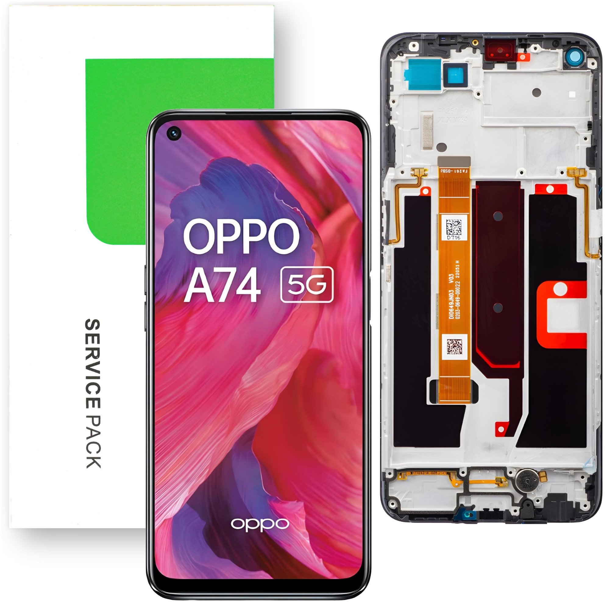 Wyświetlacz do Oppo A74 5G LCD CPH2197 Ekran Ramka Oryginał Mobilepart