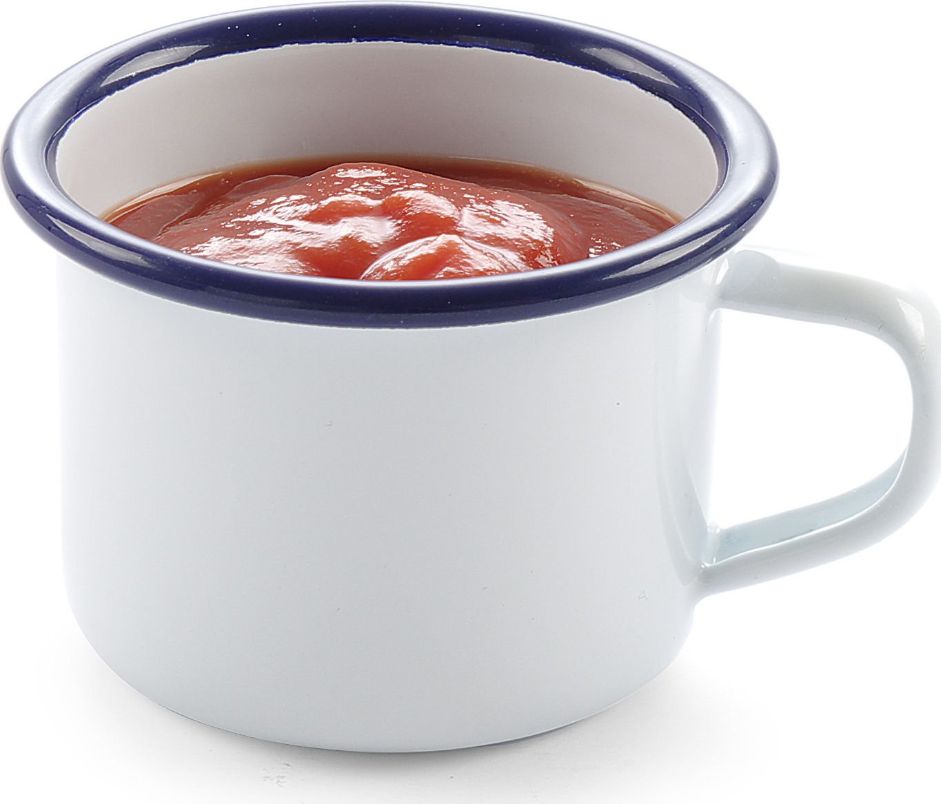 Hendi Kubek emaliowany z uchwytem biały 120 ml Hendi 621318 Kubek emaliowany z uchwytem biały 120 ml Hendi 621318