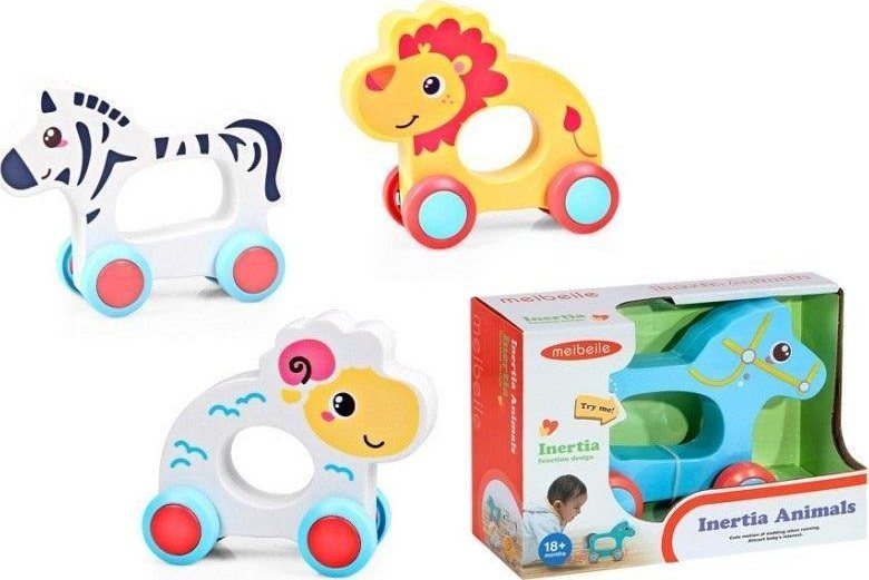 Trifox Zwierzęta na kółkach do pchania MIX