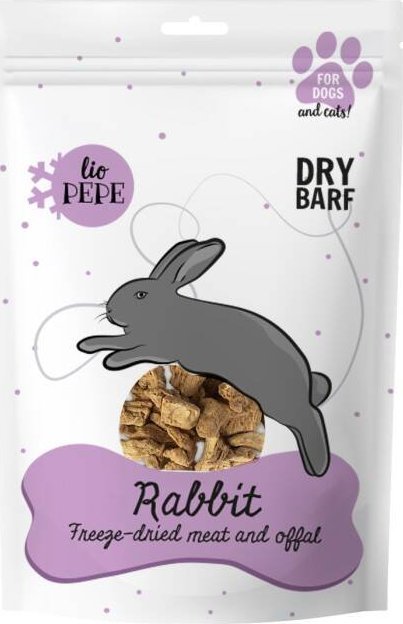 Paka Zwierzaka PAKA ZWIERZAKA-Przysmak liofilizowany Lio PEPE Rabbit (królicza wątróbka) 60g