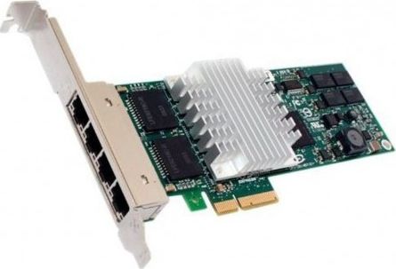 HP Karta Rozszerzeń PCI-E NC364T 4x RJ45 1Gb - 435508-B21