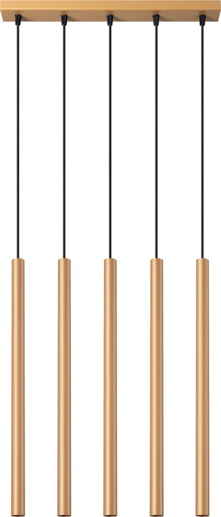 Lampa wisząca Sollux Lighting SOLLUX Lampa wisząca PASTELO 5L złota 5 x G9 SL.1173