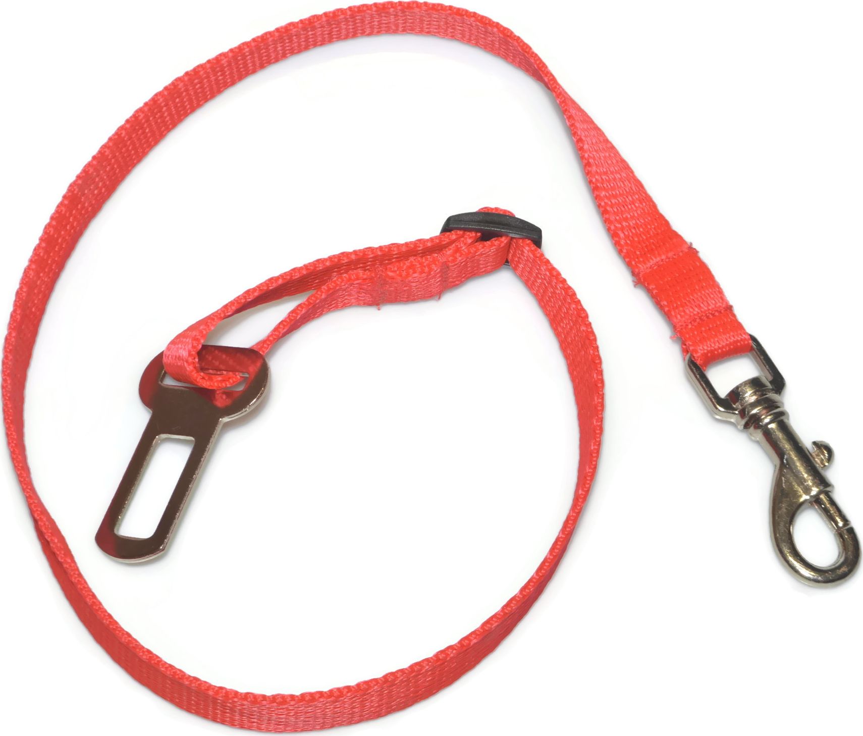 Alizoo Zapięcie samochodowe dla psa 16mm czerwone