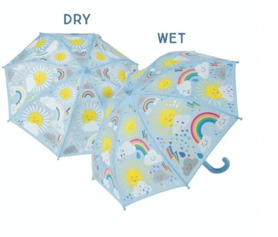 Parasolka zmieniająca kolory słoneczko i chmurki