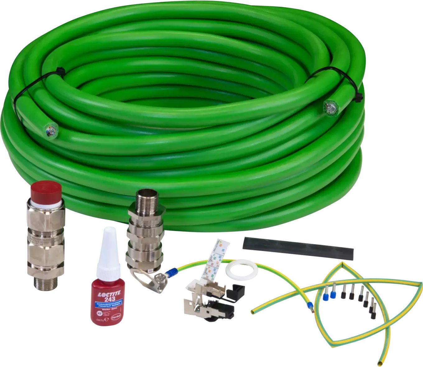 Kabel Axis Axis ASKDP03-T kabel do aparatu 25 m Zielony