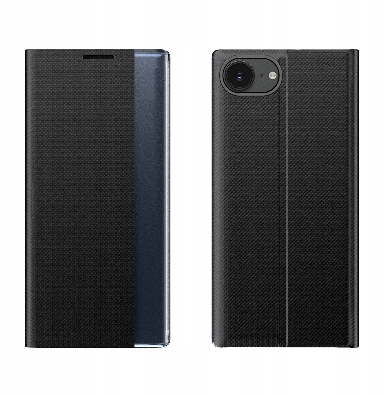 Etui New Sleep Case pokrowiec z klapką i podstawką na iPhone 16e - czarne