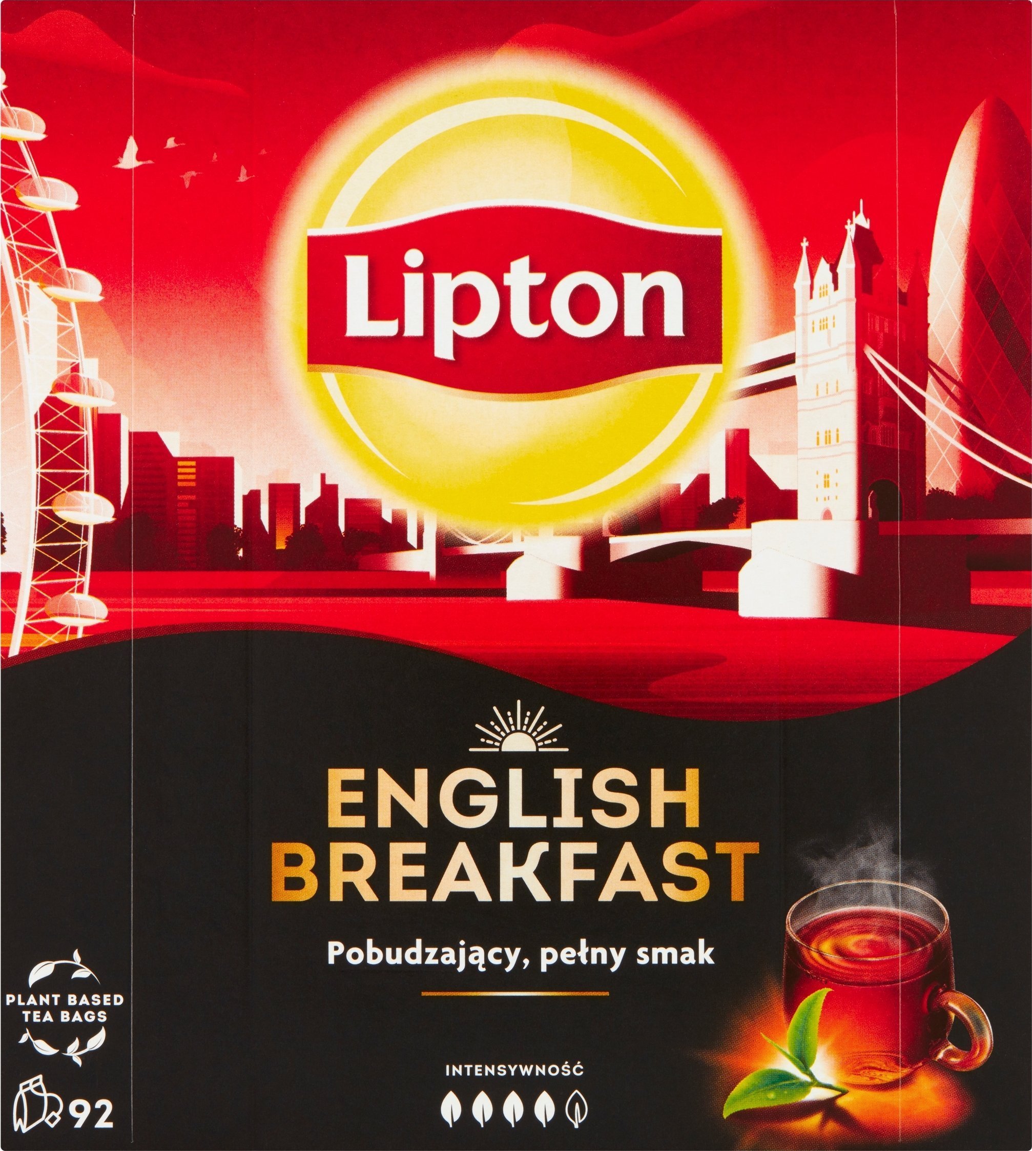 Lipton Herbata LIPTON czarna, English Breakfast, 92 torebki