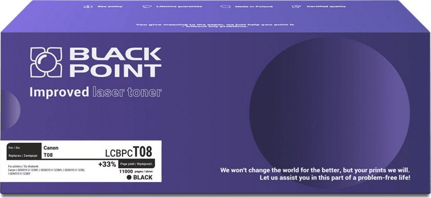 Toner Black Point BLACK POINT LCBPCT08 zamiennik CANON T08 (black)