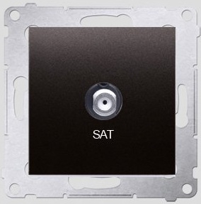 Kontakt-Simon Gniazdo antenowe SAT antracyt - DASF1.01/48