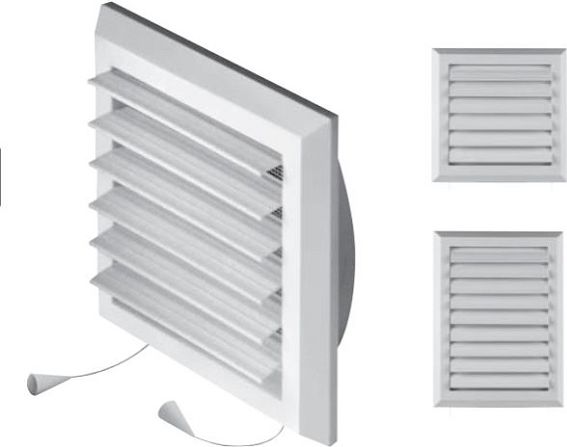 AWENTA Kratka wentylacyjna z żaluzją na sznurek 100 125