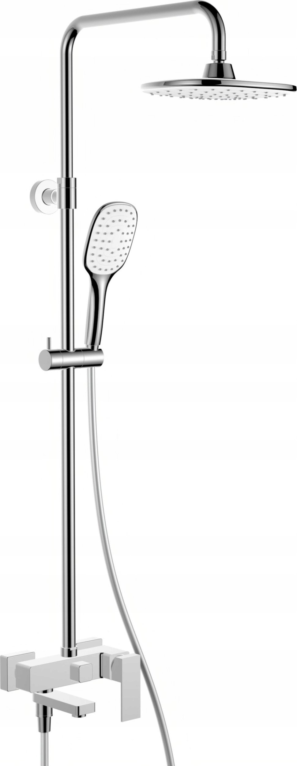 Deszczownica Alkotest 5056-915-00 / KFA / SPINEL / DESZCZOWNIA Z BATERIĄ NATRYSKOWĄ I SKŁADANĄ WYLEWKĄ, CHROM /