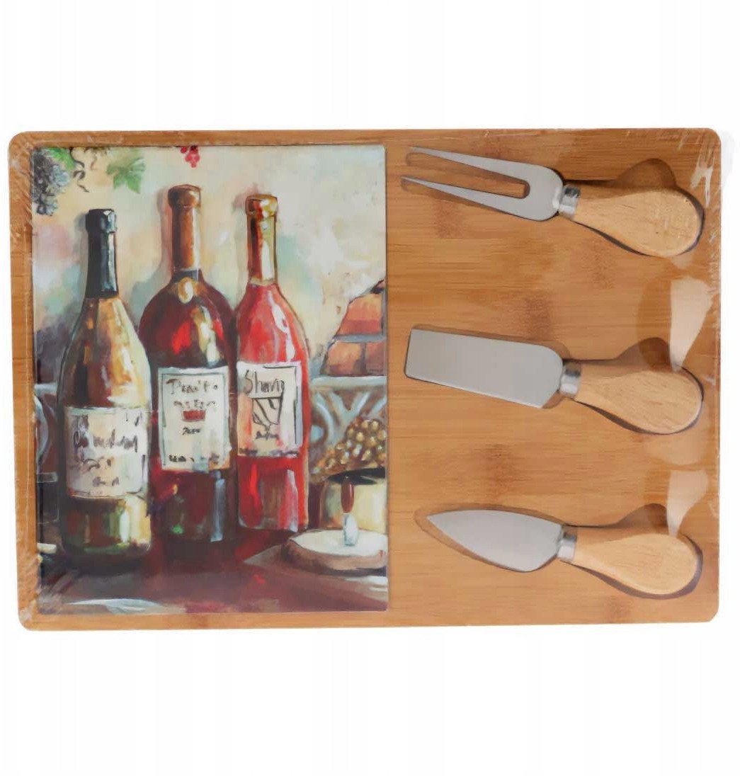 Deska do serów z zestawem nożyków, 30 x 21 cm