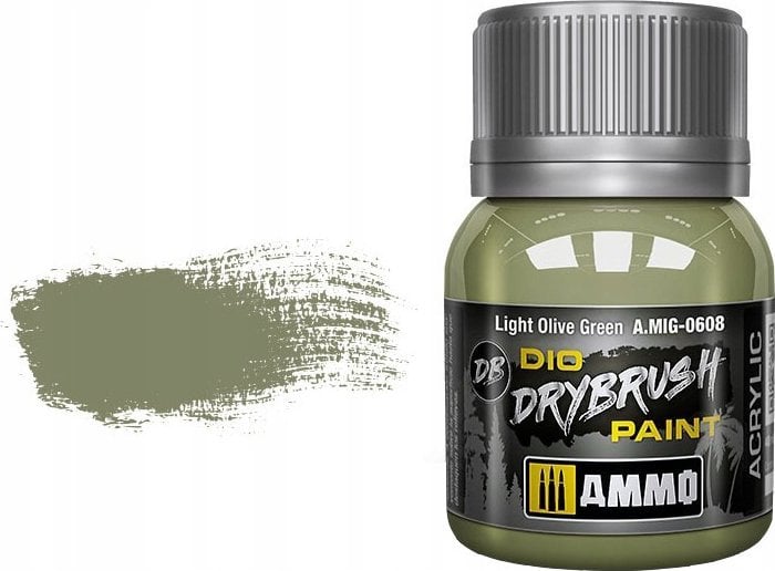Vallejo Ammo: DIO Drybrush - Light Olive Green