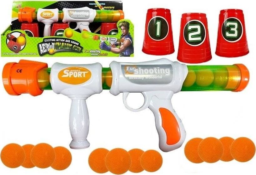 Lean Sport Import LEANToys Karabin Pistolet Na Miękkie Kulki Kubeczki