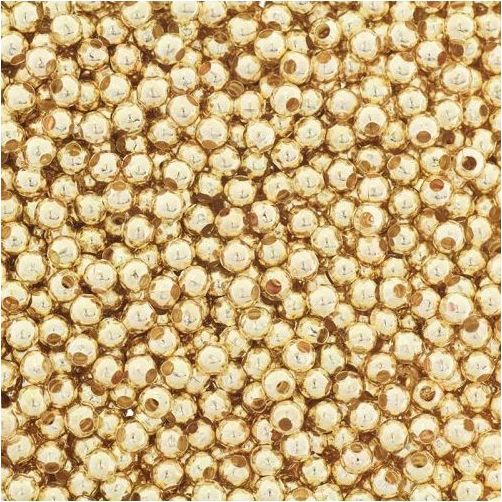 Titanum Koraliki plastikowe 40g złote