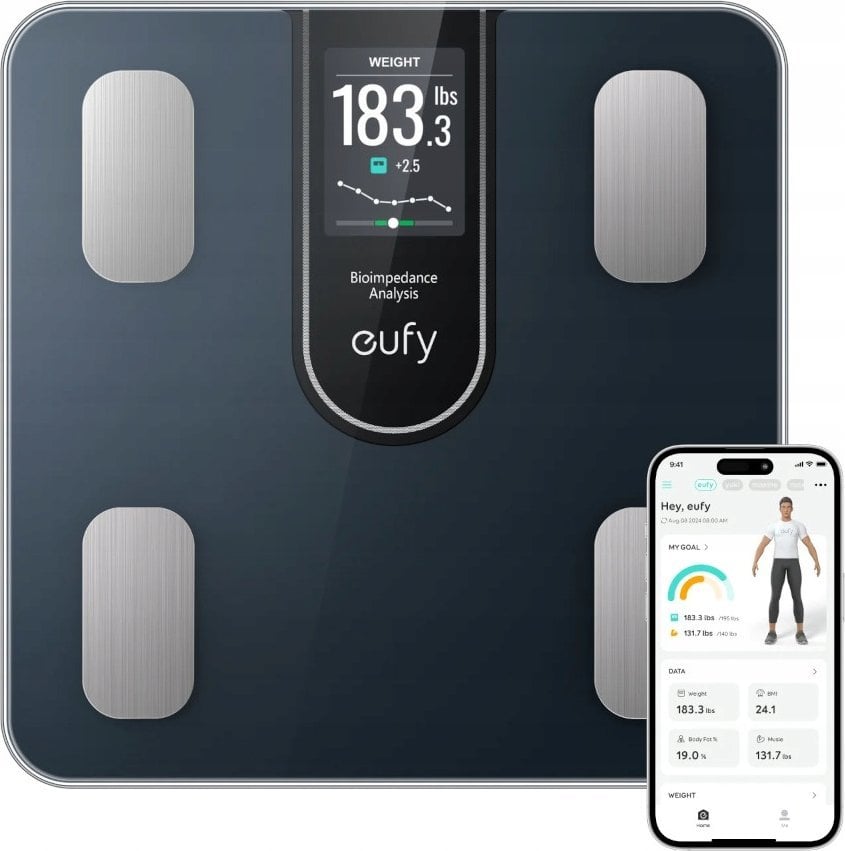 Caso Anker Eufy | Smart Scale | C20 | Maximum weight (capacity) 180 kg | Multiple users