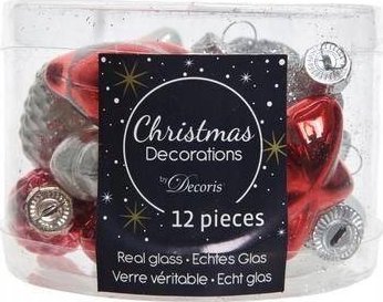 Kaemingk Bombki choinkowe nietłukące mix 12 szt.