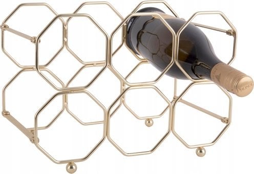 Present Time Stojak na wino HONEYCOMB, na 6 butelek, 31 x 22 x 16,5 cm
