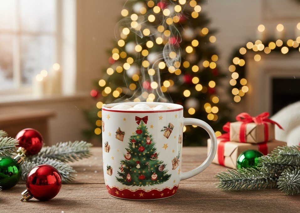 Kubek porcelanowy 400 ml Christmas Tree 3